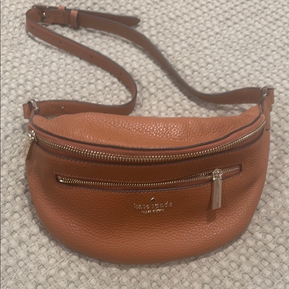 Kate Spade Brown Crossbody Bag with Adjustable Strap